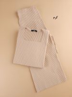 ست بلوز و شلوار کبریتی زنانه Della ( یقه خشتی کات خورده)