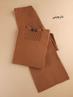 ست بلوز و شلوار کبریتی زنانه Della ( یقه خشتی کات خورده)