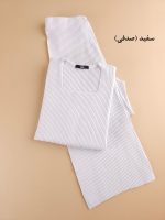 ست بلوز و شلوار کبریتی زنانه Della ( یقه خشتی کات خورده)