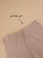 ست بلوز و شلوار کبریتی زنانه Della ( یقه خشتی کات خورده)