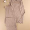 ست بلوز و شلوار کبریتی زنانه Della ( یقه خشتی کات خورده)