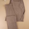 ست بلوز و شلوار کبریتی زنانه Della ( یقه خشتی کات خورده)