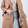 ترنچ کت آستردار کتان زارا