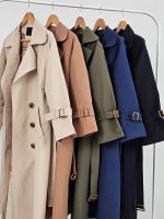 ترنچ کت آستردار کتان زارا