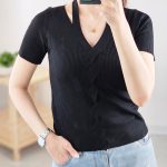 بافت کریستالی آستین کوتاه