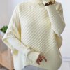 تونیک پانچ بافت یقه اسکی