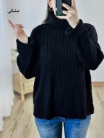 بلوز بافت یقه اسکی کبریتی