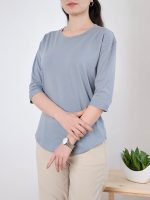 بلوز نخ پنبه آستین سه ربع