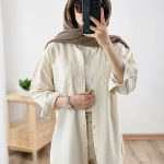 شومیز مانتویی کتان