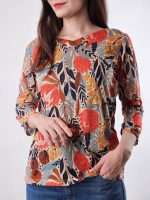 بلوز آستین سه ربع زنانه