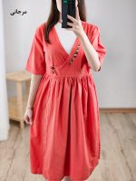 پیراهن بلند گلدوزی