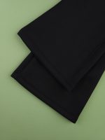 شلوار بوت کات مشکی کمر پهن