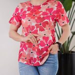 تیشرت طرح دار زنانه