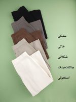 دامن کتان پیلی دار