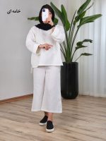 ست تونیک و شلوار لینن