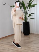 ست تونیک و شلوار لینن