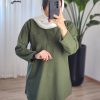 تونیک مانتویی جلو بسته