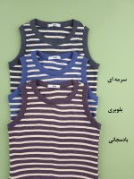 تاپ کبریتی راه راه یقه گرد