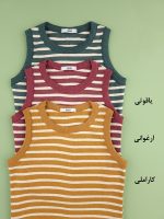 تاپ کبریتی راه راه یقه گرد