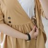 پیراهن بلند گلدوزی نیلای