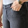 شلوار جین جذب دمپا کات خورده زنانه 411749