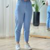 شلوار مام فیت کتان زنانه درسا سری پنجم سایز 2XL-3XL
