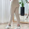 شلوار مام فیت کتان زنانه درسا سری پنجم سایز 2XL-3XL