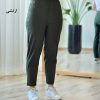 شلوار مام فیت کتان زنانه درسا سری پنجم سایز 2XL-3XL