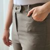 شلوار مام فیت کتان زنانه درسا سری پنجم سایز 2XL-3XL