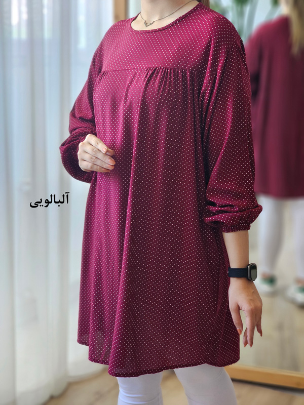 تونیک نخی خال خالی