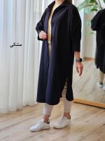 مانتو بلند لینن کتان