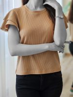 تیشرت نخ پنبه آستین حلزونی