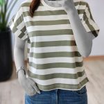 تیشرت نخ پنبه راه راه