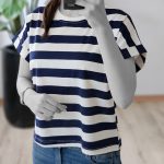 تیشرت نخ پنبه راه راه
