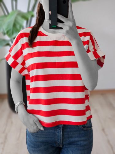 تیشرت نخ پنبه راه راه