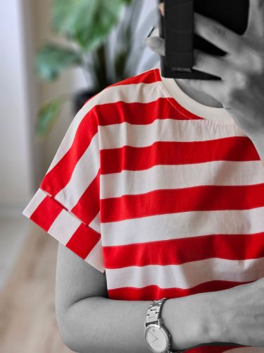 تیشرت نخ پنبه راه راه