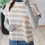 تیشرت نخ پنبه راه راه