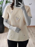 تیشرت نخ پنبه گلدوزی