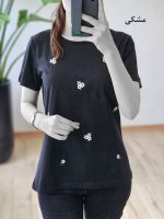 تیشرت نخ پنبه گلدوزی