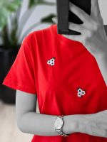 تیشرت نخ پنبه گلدوزی