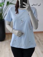 تیشرت نخ پنبه گلدوزی