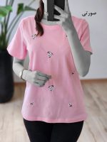 تیشرت نخ پنبه گلدوزی