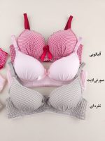ست شورت و سوتین اسفنجی چهارخونه