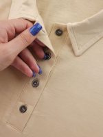 تیشرت کراپ یقه پولو