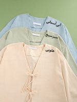 شومیز لینن جلو گرهی