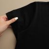 تیشرت ساده یقه هفت مشکی