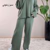 ست تونیک و شلوار بگ بافت