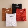 بلوز یقه هفت کبریتی (ایراددار)