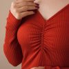بلوز یقه هفت کبریتی (ایراددار)