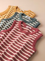 تاپ کبریتی راه راه یقه گرد